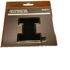 IPG Team Sports Automotive Emblem Iowa BRAND NEW!! Sticker Black Silver