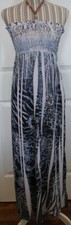 Women's Chesley Black & White Strapless dress Size S Small