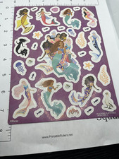 STICKER SHEET: Disney The Little Mermaid Ariel Sebastian Under the Sea 3