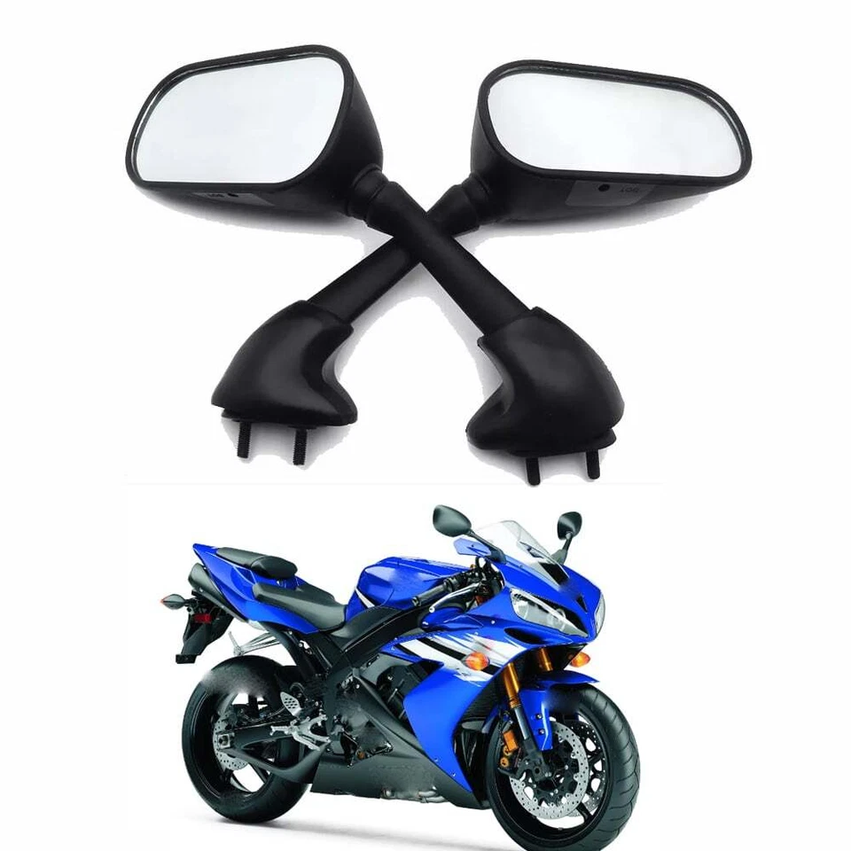 Espejos retrovisores laterales para Yamaha YZF R6 1998-2005 YZF R1 1998-2002 R6S 2006-09 Foto 2 de 4
