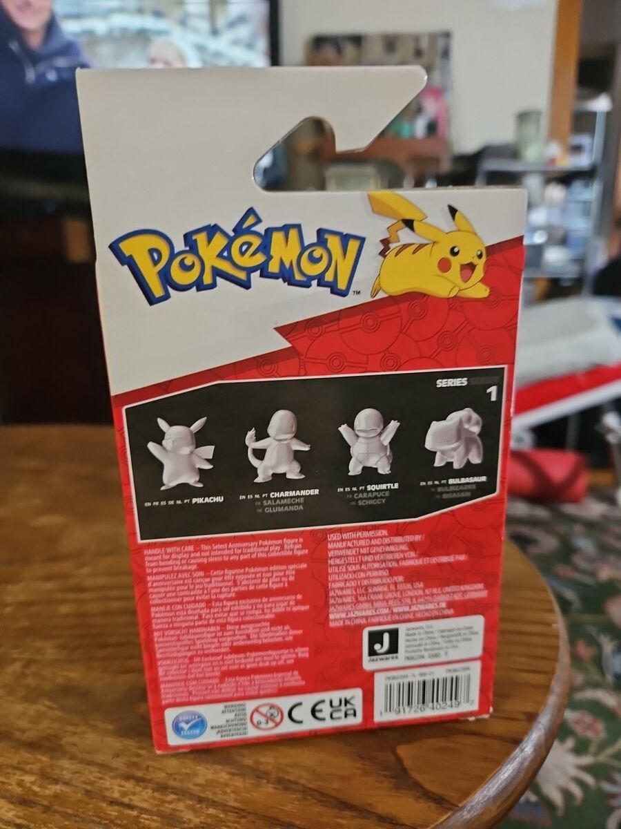 Pokemon 25th Year Anniversary Pikachu Silver Battle Figure Pokemon 25th Year Anniversary Pikachu Silver Battle Figure