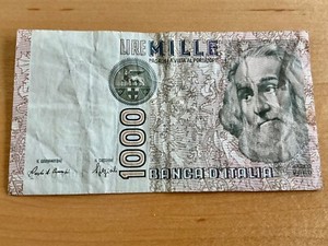ITALY 1982 1000 Lire BANKNOTE Circulated FREE SHIPPING