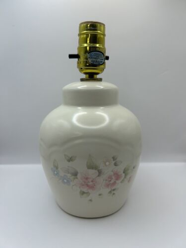 Pfaltzgraff Tea Rose Small Lamp, 9” X 5”, 2lbs, Beautiful Floral Design - Picture 1 of 12