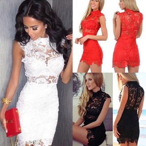 sexy lace cocktail dress