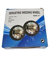 Derusting Weeding Wheel 6” Twisted Wire Cup Brush Weeding Wheel