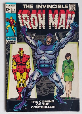 Iron Man #12 4/1969 (4.0 VG) Controller Silver Age