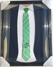 PSA/DNA Reporter CRAIG SAGER Signed Autographed Custom FRAMED Tie #SAGERSTRONG