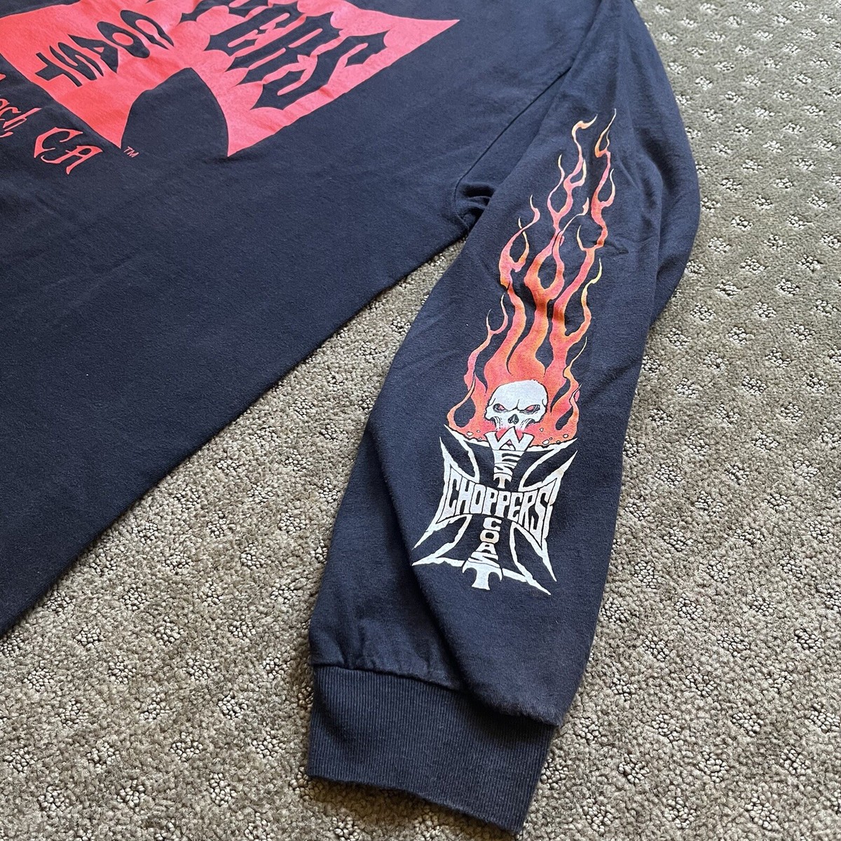 VTG West Coast Choppers Skull Fire Flame Spectrum CFL Long VTG West Coast Choppers Skull Fire Flame Spectrum CFL Long