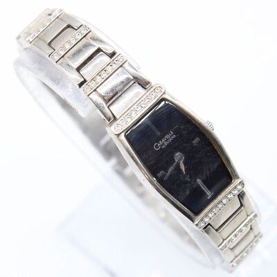 Caravelle By Bulova Watch Womens Silver Tone Rhinestones  display picture 3