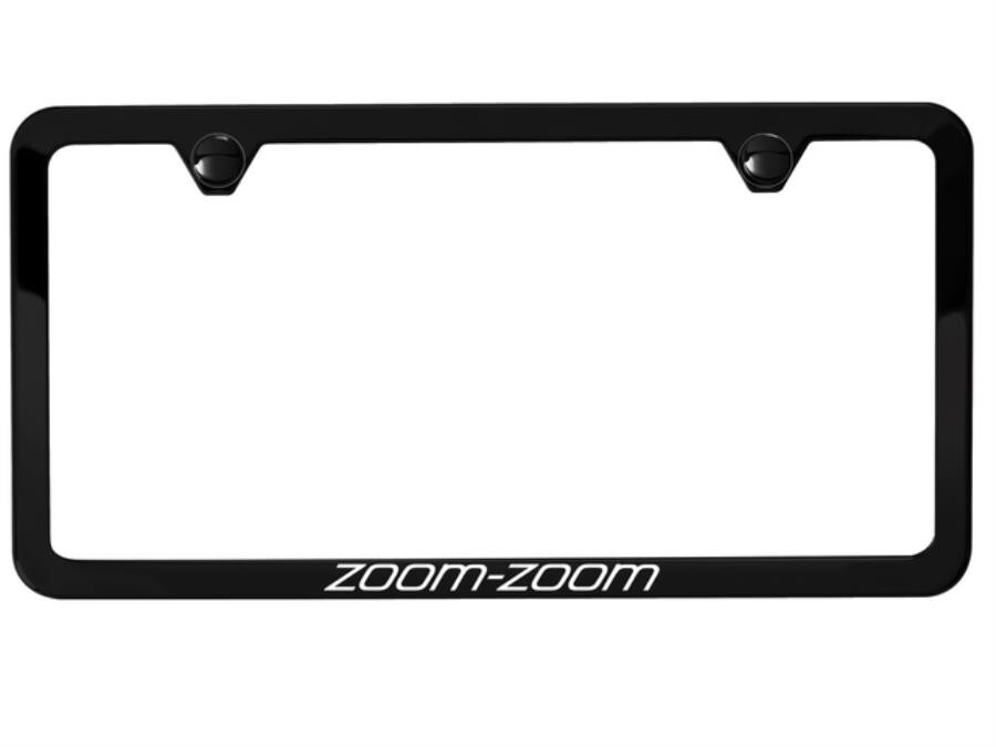 Genuine Mazda Zoom-Zoom License Plate Frame Black Slimline C9N6-V4-027