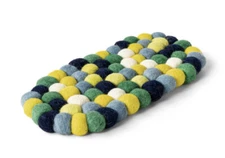 Tabitha Brown Target Felt Wool Trivet Blue Yellow Green NWT