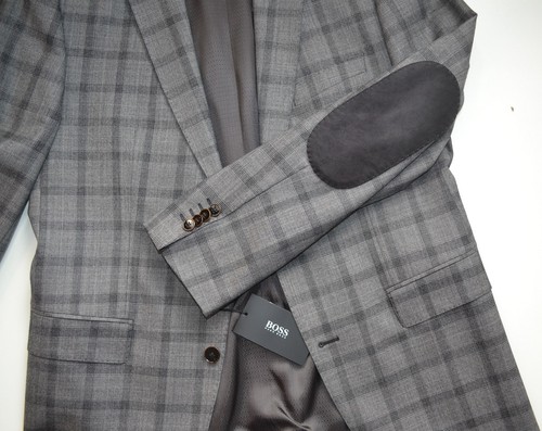 NWT Hugo Boss Black Label By Hugo Boss virgin wool Plaid Blazer Sport Coat - Picture 4 of 12