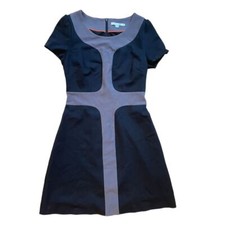 Boden Pall Mall shift dress size 6 black and grey