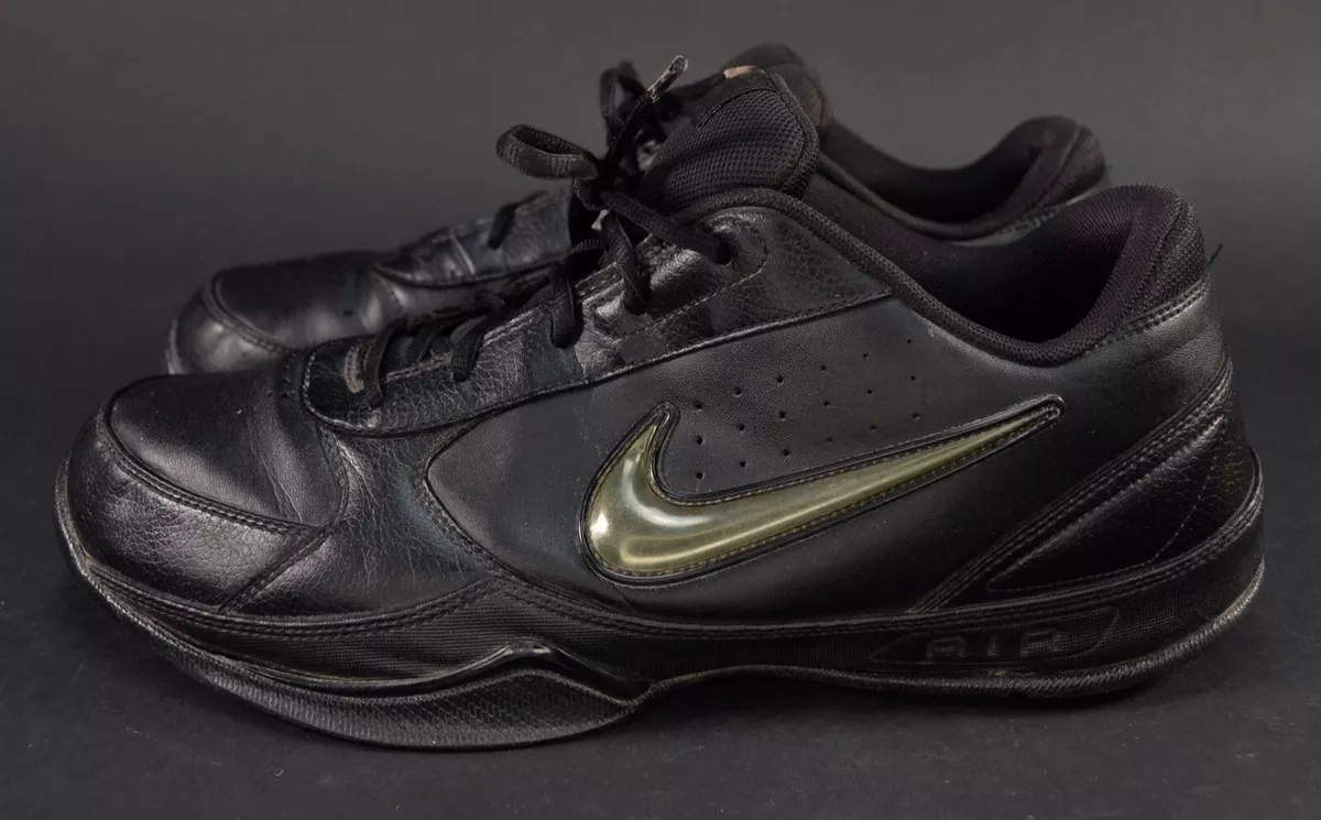 Nike Air Court Leader Low Top Athletic Black Shoes 429717 003