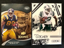 NFL - Jerricho Cotchery 2009 Upper Deck ICONS & 2009 Donruss Rookies & Stars