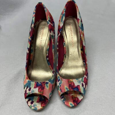 CHRISTIAN SIRIANO Women's Shoes Heel pumps Size open toe, colorful 