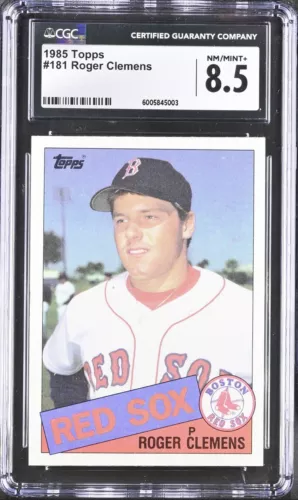 1985 Topps #181 Roger Clemens Rookie  Boston Red Sox  CGC 8.5 NM/MT+