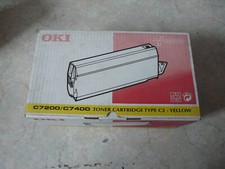 Cartouche toner pour imprimante OKI C7200  C7400 Yellow