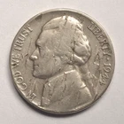 1944-P Silver Jefferson Nickel Lamination Error