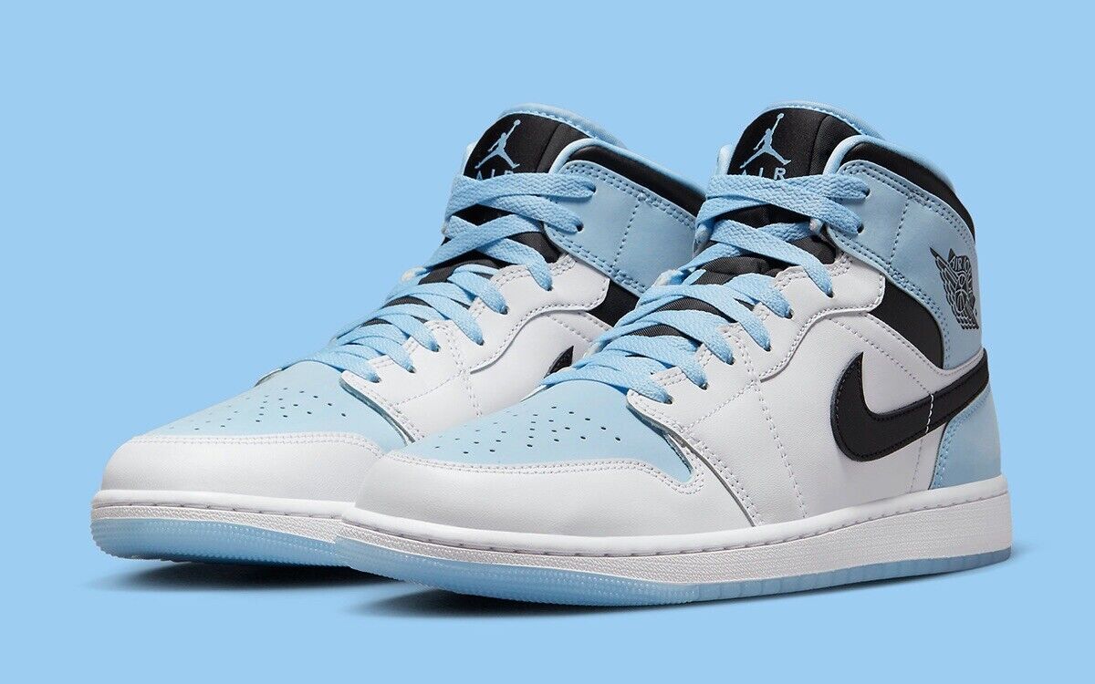 blue and white nike jordan 1