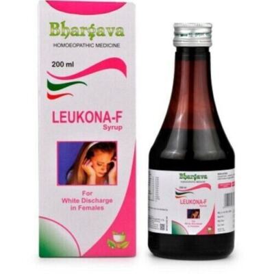 Dr. Bhargava Leukona F Syrup (200ml) Helps Regulate Menses, scanty/profuse,