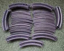 110 Stück Fleischmann Schienen Gleise gebogene alt Hohlprofil Spur 0 Zustand gut