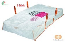 5 x SAC À PLAQUES, 260 x 125 x 30 cm, BigBag Big-Bag récipient en vrac enduit...