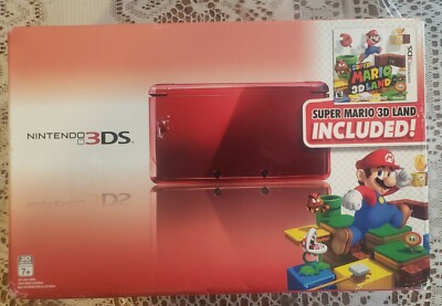 Nintendo 3DS with Super Mario 3D Land - Flame Red - New & Factory
