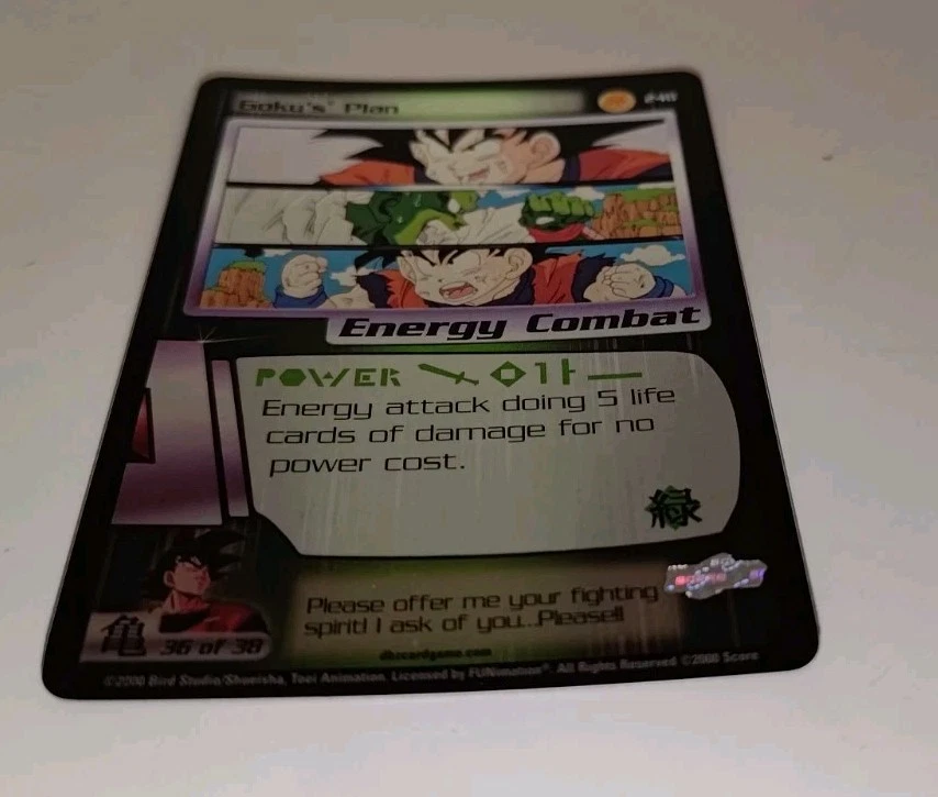 Dragon Ball Z Goku's Plan #248 Saiyan Saga Unlimited Ultra Rare DBZ Score - Image 3 of 4
