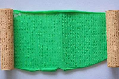 Matrix Binary Code Ton Textur Roller 28x102mm Digital Pattern Tool