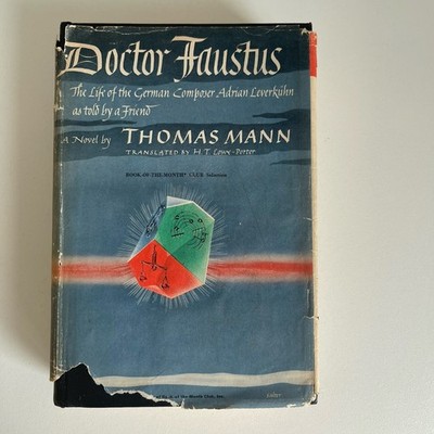 Doctor Faustus  Thomas Mann 1948 Book of the Month Club Hardcover w/ Dust Jacket