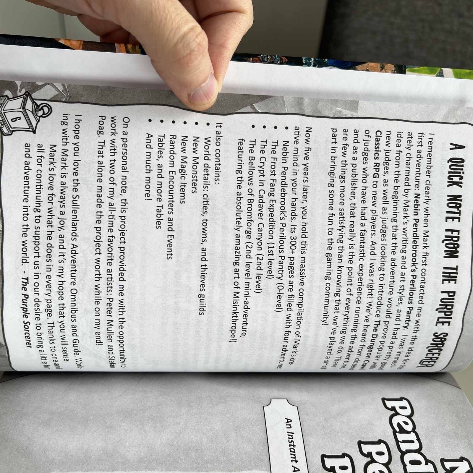 Purple Sorcerer Games RPG Sullenlands Adventure Omnibus and Guide VG+/NM