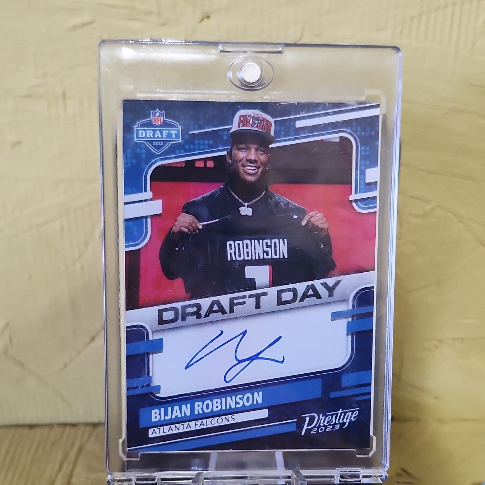 2023 Panini Prestige Draft Day Bijan Robinson Autograph DDS-BR Falcons
