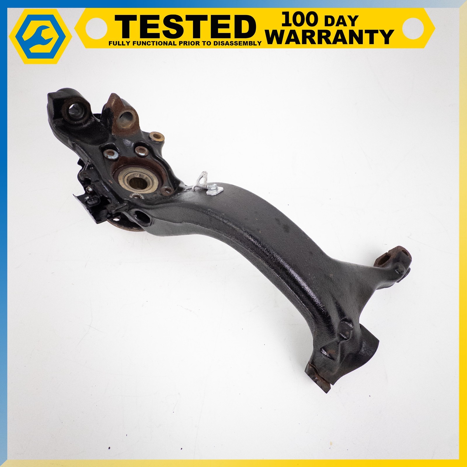 03-13 BENTLEY CONTINENTAL GT FRONT LEFT DRIVER SIDE STEERING KNUCKLE HUB OEM