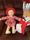 Vintage Handmade Little Orphan Annie Rag Doll  36”, comes with extra dress — photo 9