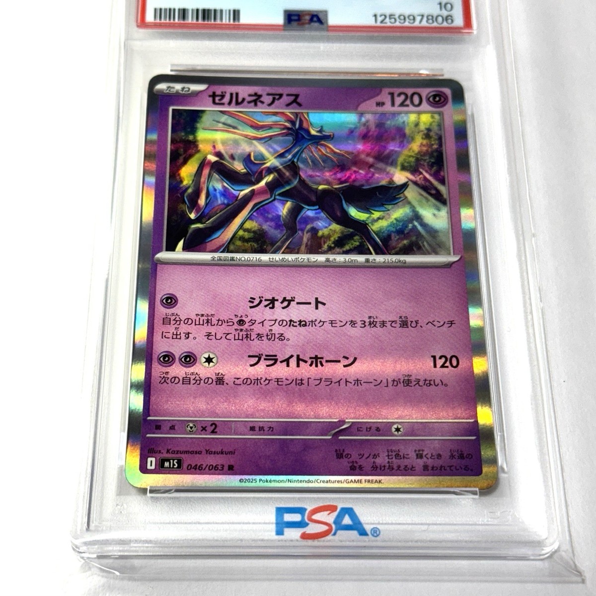 PSA 10 Pokemon Card Xerneas R 046/063 m1s Mega Symphonia Japanese