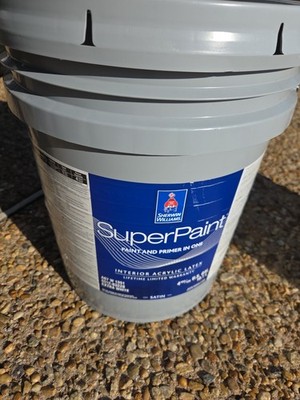 5 Gallon Sherwin Williams SuperPaint Interior Satin Color 7560 Impressive Ivory