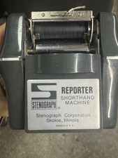 Stenographer Stenograph Reporter Shorthand with Case and Manual