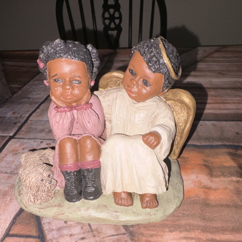 All God's Children Michael Kim Figurine Resin Hand Painted Multicolor 1986