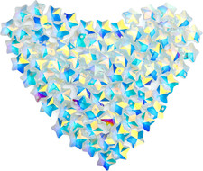 14Mm 100Pcs Suncatcher Crystal Star Beads, Beads Charms Pendants for DIY