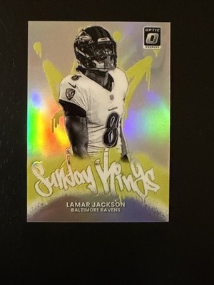 2025 Panini Donruss Optic Lamar Jackson Sunday Kings #5 Baltimore Ravens