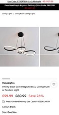 Infinity chandelier ceiling light modern large LED