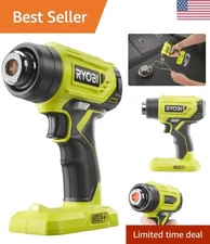 Quick-Heat 18V Cordless Heat Gun with LED and Nozzles - Ideal for DIY Projects