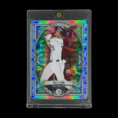 MAX CLARK SILVER STERLING ROOKIE REFRACTOR 2026 Bowman Chrome RC Insert - Tigers