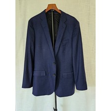 J.Crew Ludlow Blazer Mens 42L Navy Blue Vitale Barberis Canonico Wool Old Money