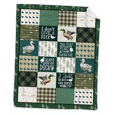Mallard Duck Throw Blanket - Soft, Cozy, Cute Duck Print 50"x60"for Teens Duck2