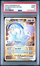 Pokemon GO Mewtwo VStar Secret Raro 086/078 PSA 9 Oro Mint Full Art