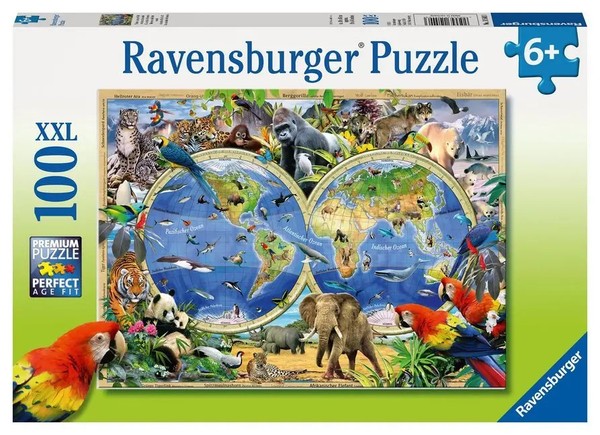 Kinderpuzzle 100 XXL Teile - Tierisch Um Die Welt | Deutsch | Spiel | 10540-image