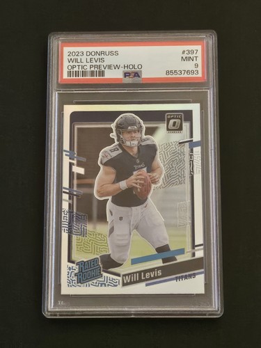 2023 Optic Preview Will Levis #397 Silver Holo Prizm