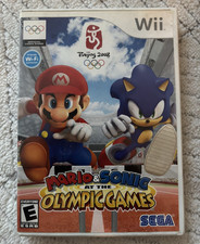 SEGA Mario & Sonic at the Olympic Games Nintendo Wii w/ Case & Manual, E